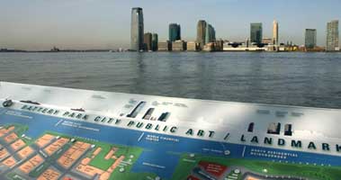 Tactile Map by Coco Raynes Associates, Inc in Battery Park City NYC.