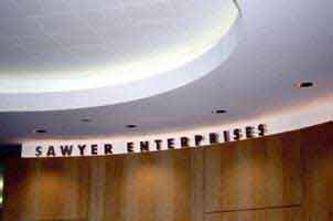 Architectural Signage for Sawyer Enterprises | CRA Design