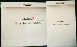 Bags part of the Bosphorus Hotel branding and visual identity | CRA Graphic Design