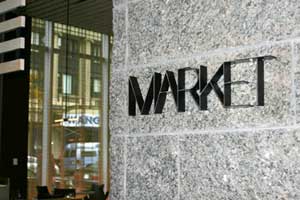 Signage: MARKET of the W Hotelpart of W Hotel branding and visual identity | CRA Graphic Design