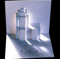 Post card with the 3d logo of 931 Massachusetts Avenue part of the branding designs made by CRA