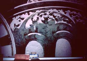 Exhibit Design Firm | Coco Raynes Associates, Inc. work in the Portland Library. Picture 1: Ornamental details of the facade from the old library.