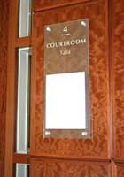 Signage part of the wayfinding system in Worcester Trial Court | CRA