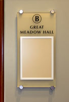 Another signage part of the Wayfinding System of Newbridge on the Charles, Hebrew Senior Life | CRA Consulting